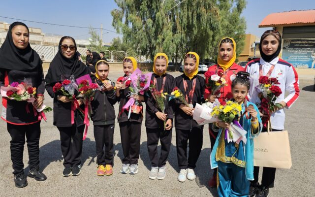 ۱۲ نشان رنگارنگ مسابقات قهرمانی کشور بر گردن دختران ووشوکار فسایی